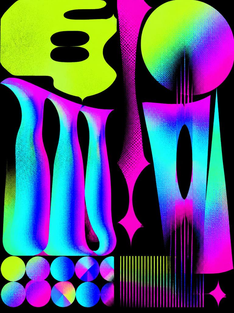 Acid green experimental poster